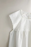 EMBROIDERED COTTON NIGHTGOWN