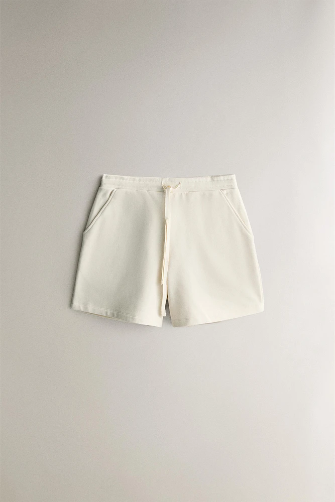 PLAIN COTTON SHORTS