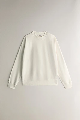 PLAIN COTTON SWEATSHIRT