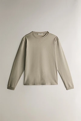 LONG SLEEVE COTTON T-SHIRT