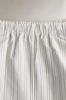 STRIPED COTTON SHORTS