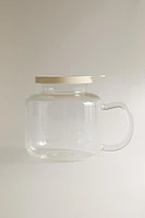 BOROSILICATE GLASS POPCORN JAR