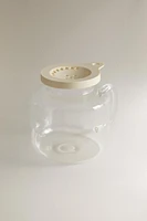 BOROSILICATE GLASS POPCORN JAR