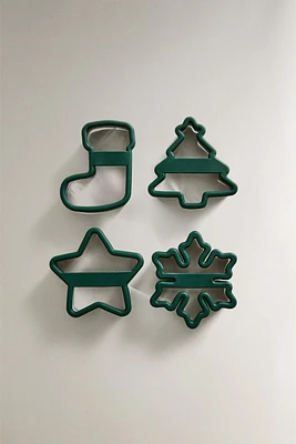 SET OF STEEL CHRISTMAS BAKING MOLDS (SET OF 4)