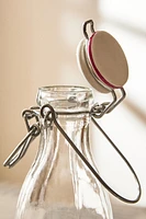 GLASS BOTTLE WITH CERAMIC CAP