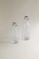 GLASS BOTTLE WITH CERAMIC CAP