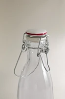 GLASS BOTTLE WITH CERAMIC CAP