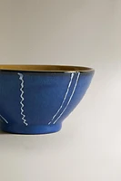 STRIPED CERAMIC BOWL