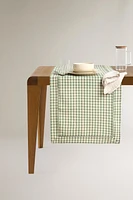 GINGHAM TABLE RUNNER