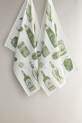 PACK OF BBQ PRINT KITCHEN TOWELS (PACK OF 2)