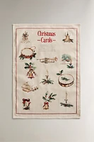 SET OF COTTON CHRISTMAS RECIPES KITCHEN TOWELS (SET OF 2)