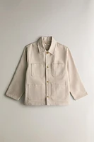 LONG COTTON PAINTING OVERSHIRT