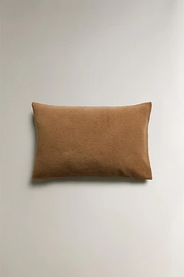 FAUX FUR THROW PILLOW COVER