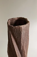 IRREGULAR SPIRAL CERAMIC VASE