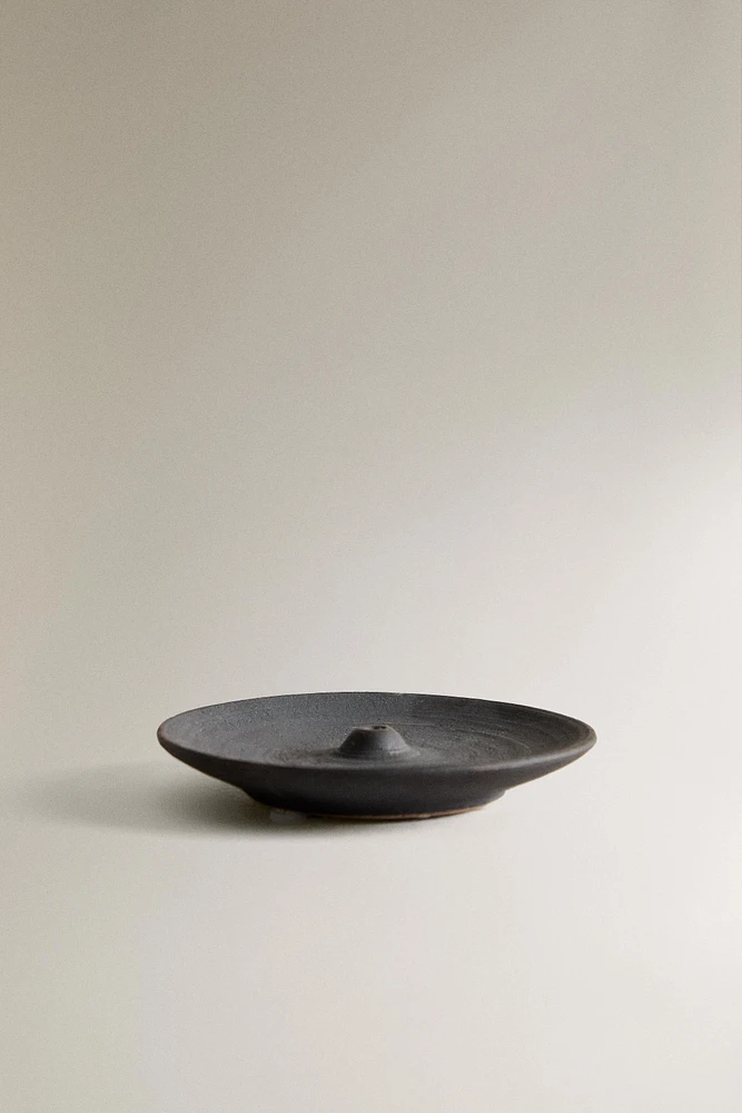 CERAMIC PLATE INCENSE BURNER