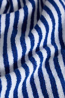 COTTON BATH TOWEL WITH BLUE STRIPES