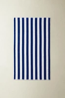 COTTON BATH TOWEL WITH BLUE STRIPES