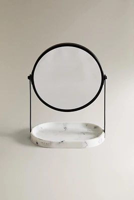 VANITY MIRROR WITH RESIN BASE