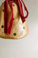 PAPER MÂCHÉ CHRISTMAS BELL TREE DECORATION