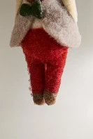 WOOL MOUSE BELL CHRISTMAS TREE ORNAMENT