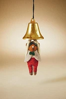 WOOL MOUSE BELL CHRISTMAS TREE ORNAMENT