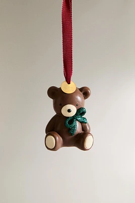 RESIN BEAR CHRISTMAS TREE ORNAMENT