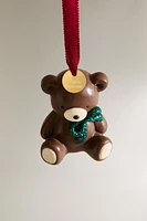 RESIN BEAR CHRISTMAS TREE ORNAMENT