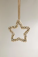 STAR WITH SLEIGH BELLS CHRISTMAS TREE ORNAMENT