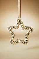 STAR WITH SLEIGH BELLS CHRISTMAS TREE ORNAMENT