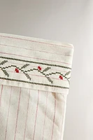 CHILDREN’S CHRISTMAS CROSS-STITCH SOCK ORNAMENT