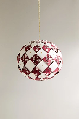 PAPER CHRISTMAS BALL TREE ORNAMENT