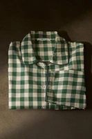 CHECK GINGHAM CHRISTMAS PAJAMA TOP