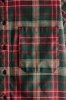 TARTAN CHECK FLANNEL CHRISTMAS PAJAMA SET (SET OF 2