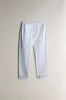 STRIPED FLANNEL PAJAMA BOTTOMS