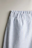 STRIPED FLANNEL PAJAMA BOTTOMS