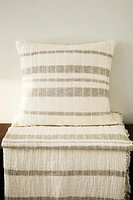 STRIPED THROW PILLOW COVER