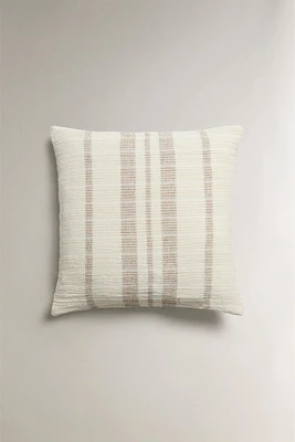 STRIPED THROW PILLOW COVER