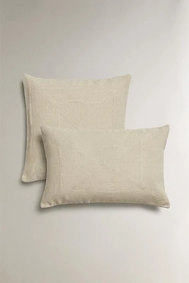 LINEN THROW PILLOW COVER