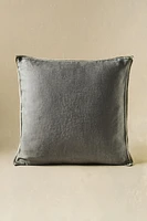 THROW PILLOW COVER WITH CONTRAST TOPSTITCHING