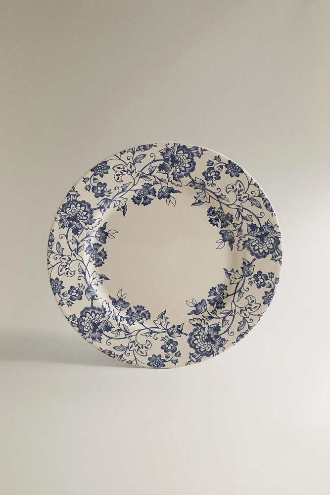 LILY EARTHENWARE DINNER PLATE