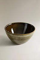 SPIRAL EARTHENWARE BOWL