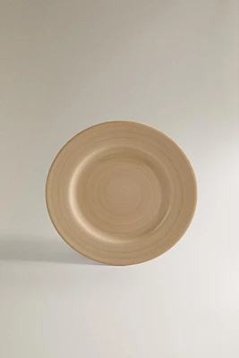 SPINWASH EARTHENWARE DESSERT PLATE