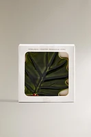 SET OF CHRISTMAS HOLLY STONEWARE COASTERS (SET OF 4)