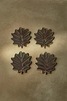 SET OF CHRISTMAS HOLLY STONEWARE COASTERS (SET OF 4)