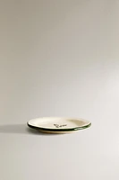 CHRISTMAS HOLLY STONEWARE SIDE PLATE