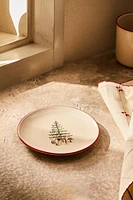 CHRISTMAS SLEIGH PORCELAIN SIDE PLATE