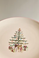 CHRISTMAS SLEIGH PORCELAIN SIDE PLATE