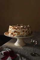 CHRISTMAS PINE CONE EARTHENWARE CAKE DISH