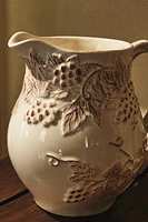 CHRISTMAS PINE CONE EARTHENWARE PITCHER