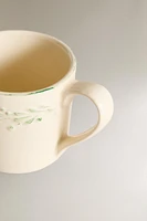 LEAF EARTHENWARE MUG